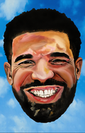 Sky's the Limit | Drake Portrait Painting by SAVO